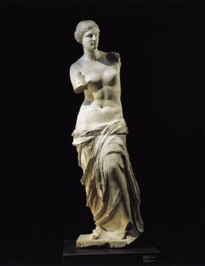 Marble statue of Aphrodite of Milos known as "Venus de Milo" from the Island of Milos, Cyclades, Greece